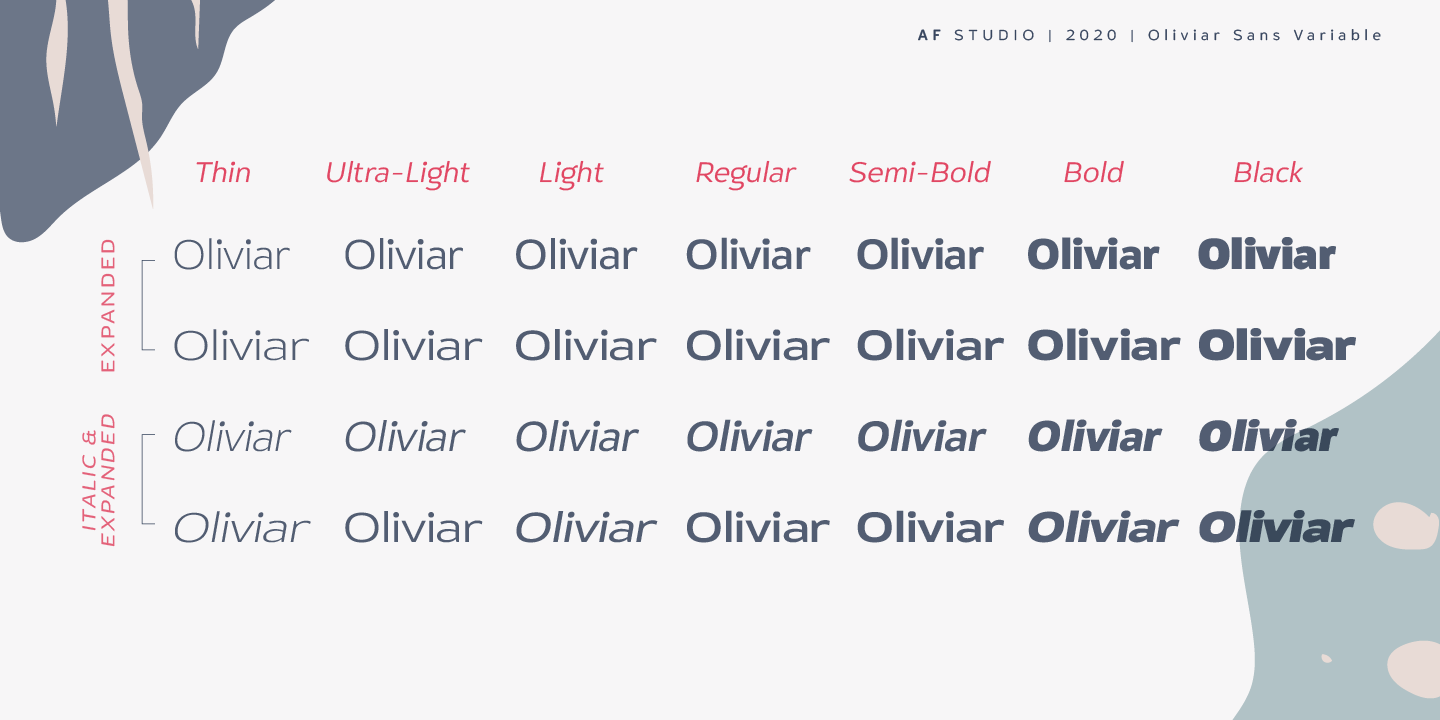 Пример шрифта Oliviar Sans Black Ex